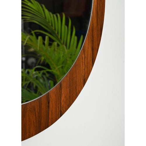 Mid-Century Italian Round Mirror in Teak by Stilcasa Creazioni, 1960s For Sale - Image 4 of 11