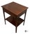 Wood Vintage Craftique Chippendale Style Solid Mahogany Nightstand / Side Table For Sale - Image 7 of 11