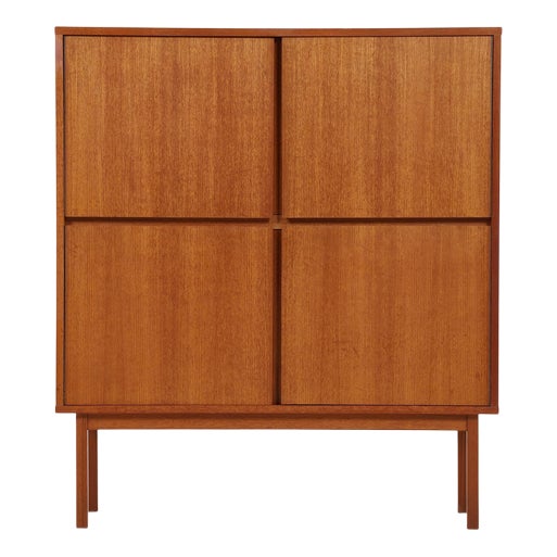 Mid-Century Wooden Highboard, 1960s For Sale