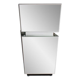 Clear Mirrored Pedestal Short For Sale