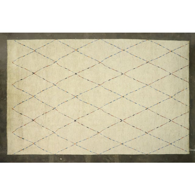 Room Size Moroccan Style Gallery Rug - 12'05 X 19'08 For Sale - Image 9 of 10