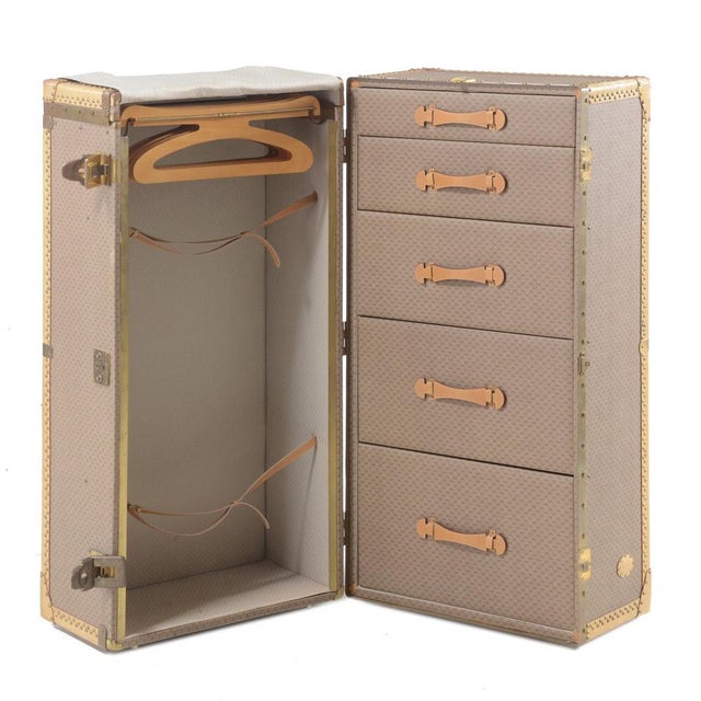 Vintage Gucci Gg Supreme Logo Wardrobe Steamer Trunk 48 Authentic Chairish