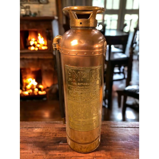 1940s Copper and Brass Fire Extinguisher. Chairish