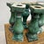 Green Glaze Ceramic Columns with Weathered Texture For Sale In New York - Image 6 of 16
