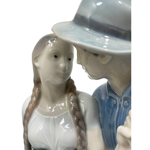 Sculpture of Hendrik & Else attributed to Royal Copenhagen, Denmark, 1980s For Sale - Image 9 of 11