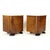 Vintage Art Deco Bedside Tables in Walnut Veneer, Czechoslovakia, 1930s, Set of 2 For Sale - Image 14 of 18