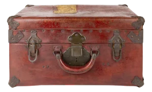 Pressed Cardboard Trunk Suitcase, 1920s