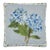 Blue Hydrangea Hook Pillow, 18" x 18" For Sale