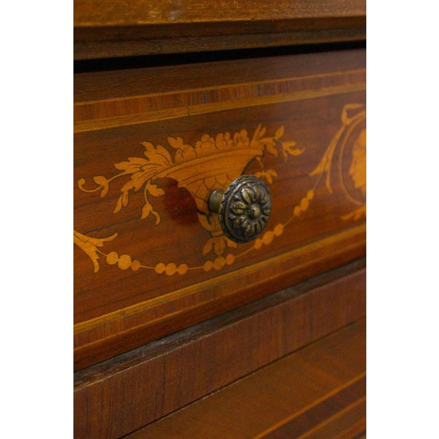 Brown Louis XVI Style Chest of Drawers, Late 19th Century For Sale - Image 8 of 16