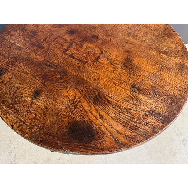 Georgian Oak Tilt-Top Table, 1800s For Sale - Image 11 of 12