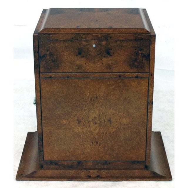 Rustic Birdseye or Tiger Maple Multifunctional Drop Front Cabinet For Sale - Image 4 of 11