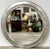 Late 20th Century French Modern Silver-Leaf Round Mirror, 58" Diameter For Sale - Image 4 of 9