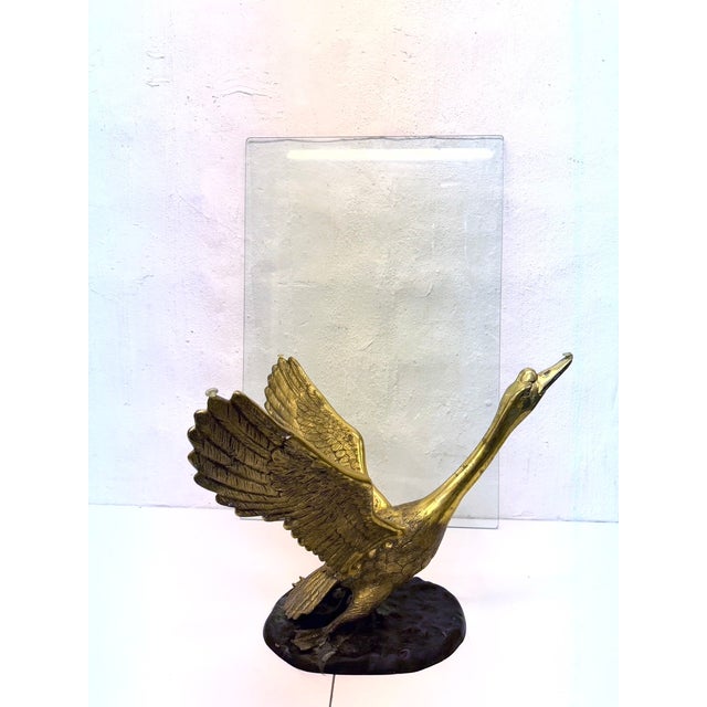 Hollywood Regency Swan Brass Coffee Table Base, 1960s For Sale - Image 16 of 18