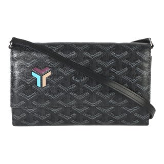 Black Goyardine Canvas Varenne Limited Continental Wallet For Sale