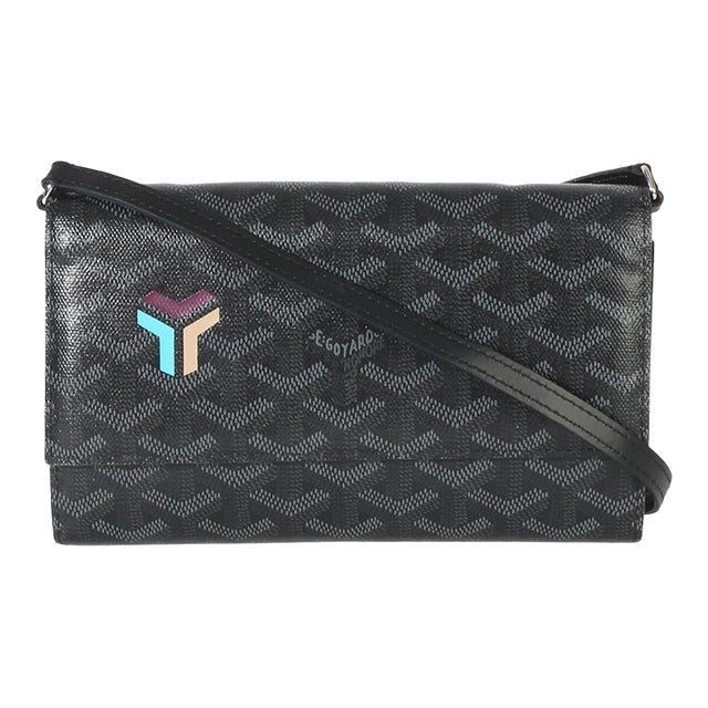 Black Goyardine Canvas Varenne Limited Continental Wallet For Sale