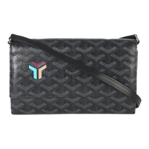 Black Goyardine Canvas Varenne Limited Continental Wallet
