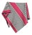 SanCri Cotton Throw - Black Stripe with Red, Standard For Sale