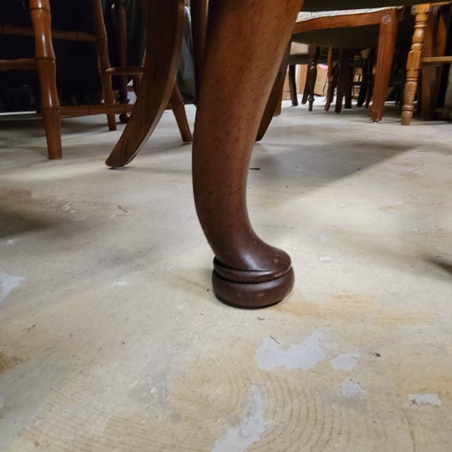 Pair of Vintage Wingback Chairs With Curved Arms by Globe Furniture For Sale In Raleigh - Image 6 of 7