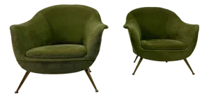 Set of Vintage Italian Armchairs, 1960s