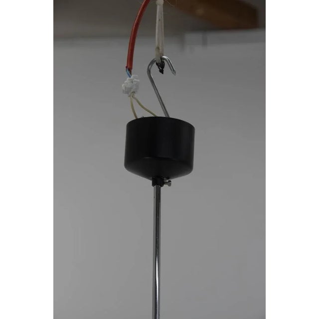 Black Mid-Century Pendant by Napako, Czechoslovakia, 1970s For Sale - Image 8 of 10