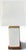 Ralph Lauren Vintage Lauren Ralph Lauren White Crackle Ceramic Square Table Lamp For Sale - Image 4 of 8