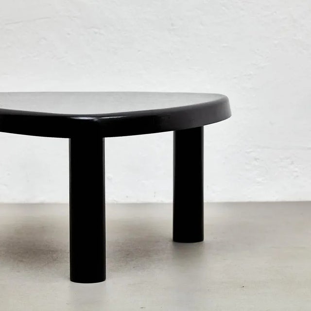 T23 Black Wooden Side Table by Pierre Chapo, 2020 For Sale - Image 10 of 12