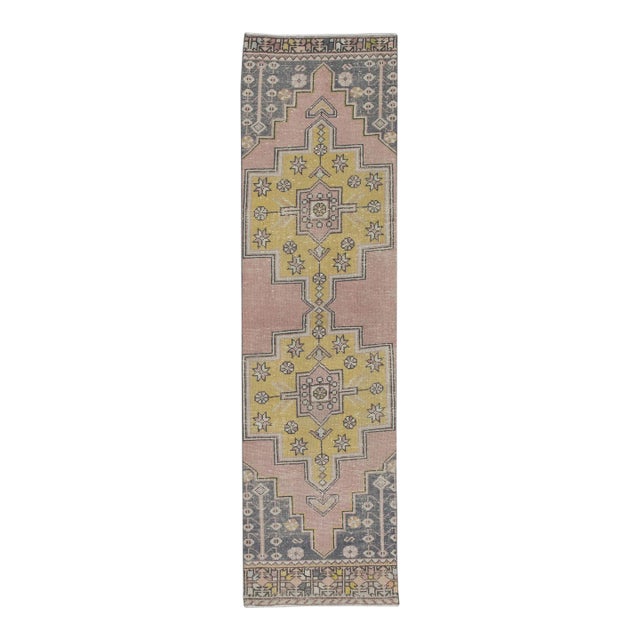 Vintage Turkish Rug 2'5" x 8'9" For Sale