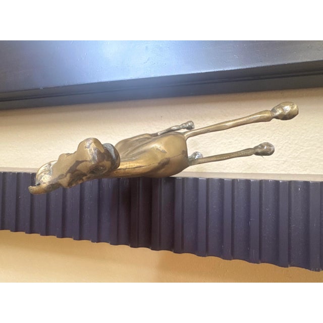 Vintage English Country Solid Brass Galloping Horse Figurine For Sale - Image 10 of 11