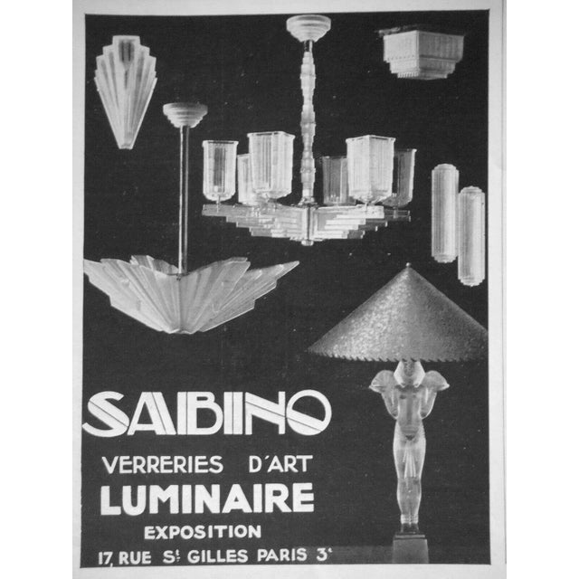 1930s French Art Deco Wall Sconces Signed by Sabino - a Pair For Sale In New York - Image 6 of 10