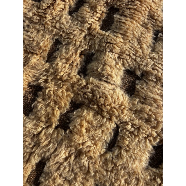 Large Moroccan Mrirt Beni Ouarain Wool Rug, 1990 For Sale - Image 6 of 14