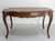 Antique poplar dining table, made in the 19th century in the Louis 15 style. This very old table has been completely...