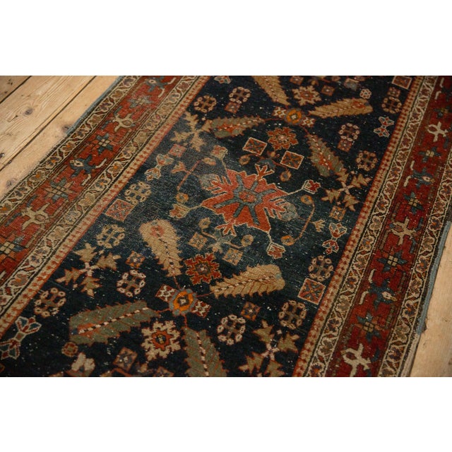 1920s Antique Persian Heriz Cypress Tree Rug Runner For Sale - Image 11 of 11