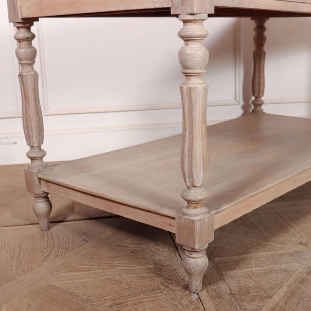 French Bleached Drapers Table For Sale - Image 8 of 13