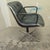 Iconic Early Charles Pollock Executive Armchairs a Pair Solid Aluminum Base Green Leather For Sale - Image 12 of 14