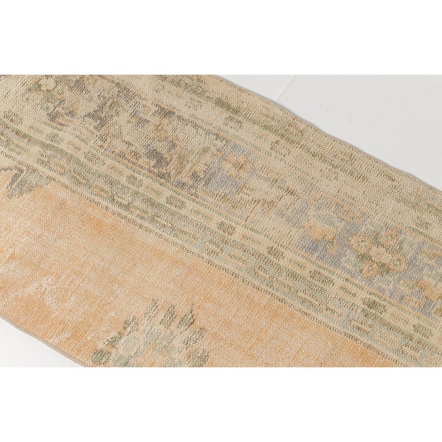 Mid 20th Century Oushak Anatolian Runner Rug For Sale - Image 10 of 10