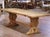 19th Century French Bleached Oak Trestle Refectory Monastery Dining Table For Sale In Dallas - Image 6 of 10
