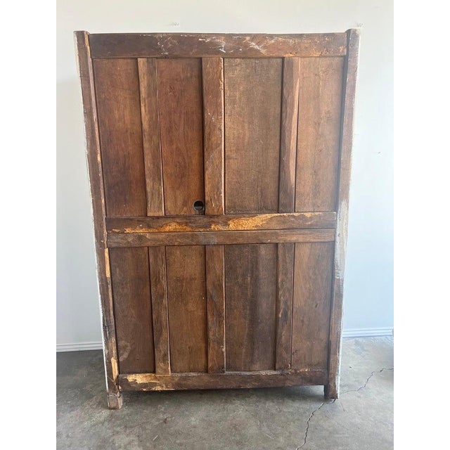 French 19th C. French Painted Armoire For Sale - Image 3 of 12