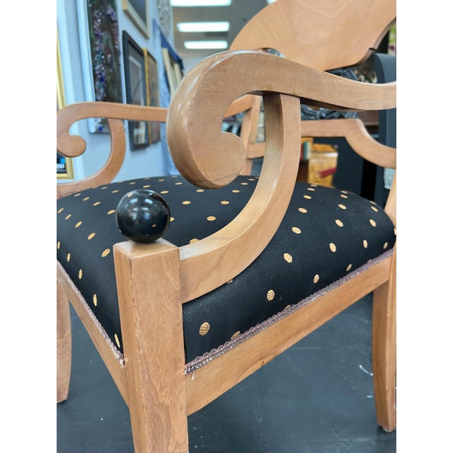 Pair of 1980s Biedermeier Style Accent/Side Chairs For Sale - Image 9 of 13