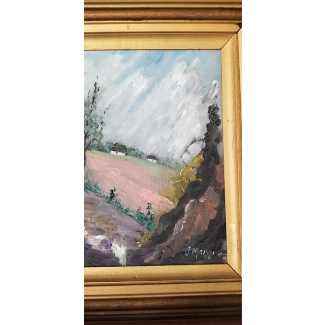 Spanish Countryside Landscape Painting by Jose Marquez Figueroa, Framed For Sale In Miami - Image 6 of 12