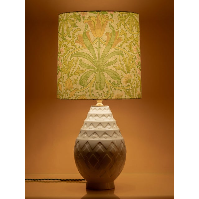 Handcrafted table lamp from a rare Art Deco Boch Frères Keramis Pineapple vase designed by the legendary Charles Catteau...