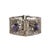 Silver bracelet with Amethysts, cabochon cut. Brand of the country of origin. Total weight 60 g .