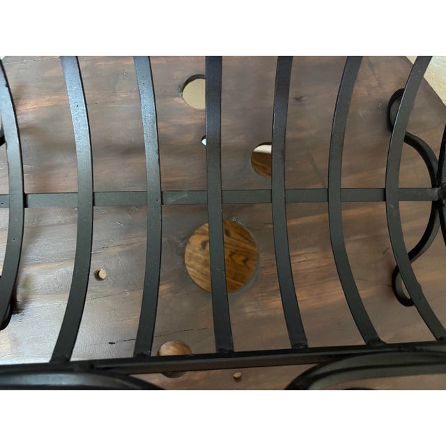 Bring timeless Old World charm to your home with this beautifully crafted vintage wrought iron magazine rack, featuring...