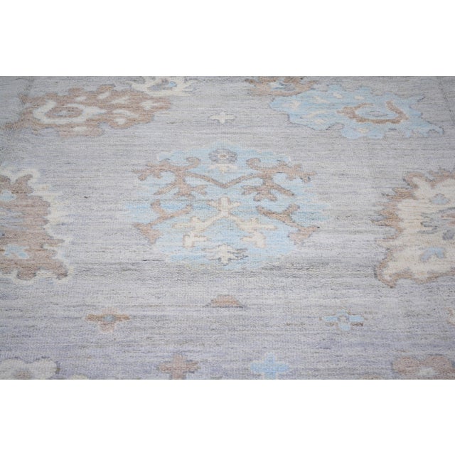 Contemporary Contemporary Oushak Hand Knotted Wool Rug,10'X14' For Sale - Image 3 of 6