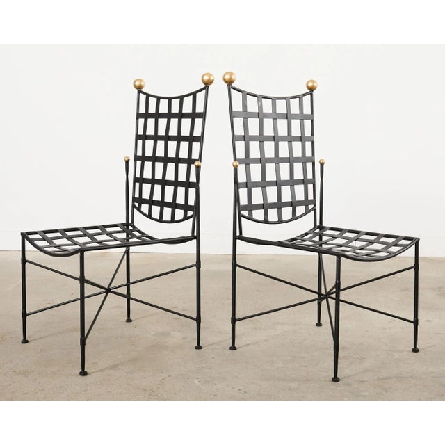 Late 20th Century Pair of Mario Papperzini for John Salterini Garden Dining Chairs For Sale - Image 5 of 12