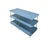 Late 20th Century Vintage Navy Blue Lacquered Brass Three-Tier Console Table For Sale - Image 5 of 11