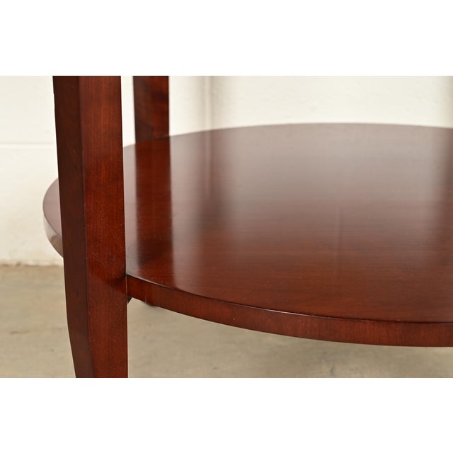 Kindel Furniture Modern Regency Mahogany Two-Tier Center Table or Tea Table For Sale - Image 10 of 13