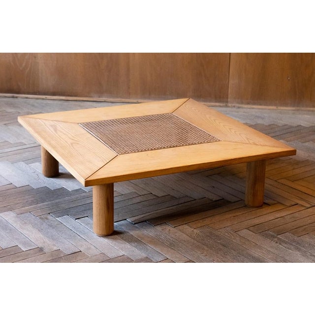 Black Wood & Rattan Living Room Set, Italy, 1970s, Set of 4 For Sale - Image 8 of 14