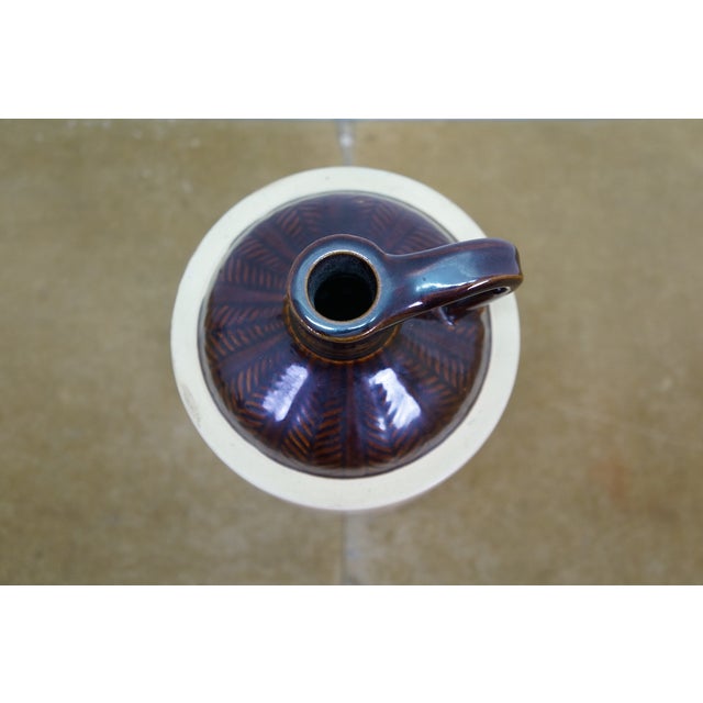 Brown 1967 Bθπ Beta Theta Pi Greek Fraternity Basin Street Whiskey Jug Crock 10" For Sale - Image 8 of 12