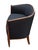 Mid 20th Century French Sofa or Settee in the Art Deco Style Upholstered in Black Linen For Sale - Image 5 of 14