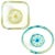 Vintage Murano Fratelli Toso Yellow Blue Italian Art Glass Flower Design Paperweight Bowls Catchalls - A Pair For Sale - Image 9 of 9